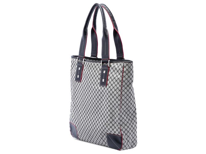 Céline Tote Celine Gray Macadam Canvas Marrone - vista 2