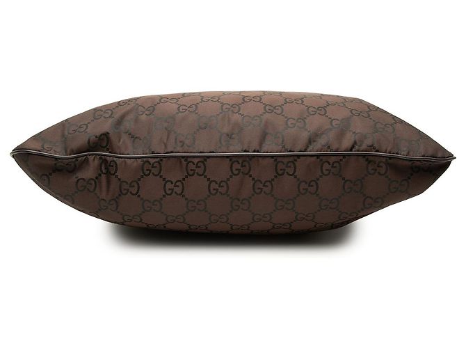Borsa a tracolla Gucci in nylon GG marrone Marrone scuro - vista 3