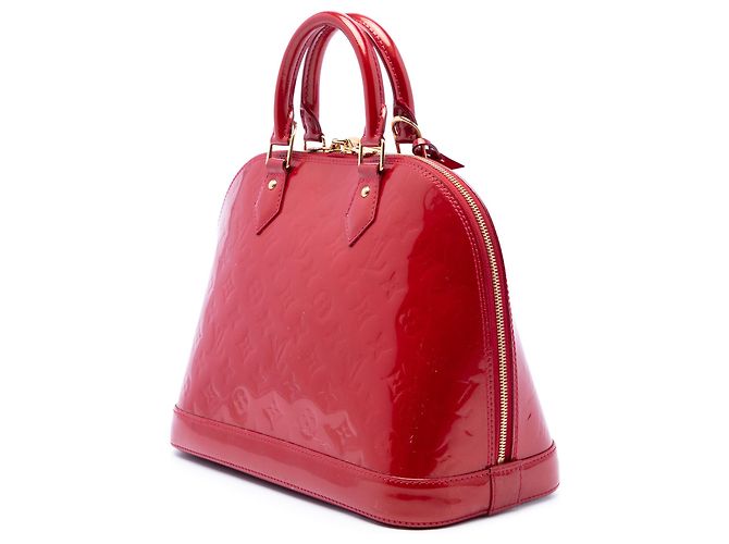 Louis Vuitton Red Monogram Vernis Alma PM Rosso - vista 2