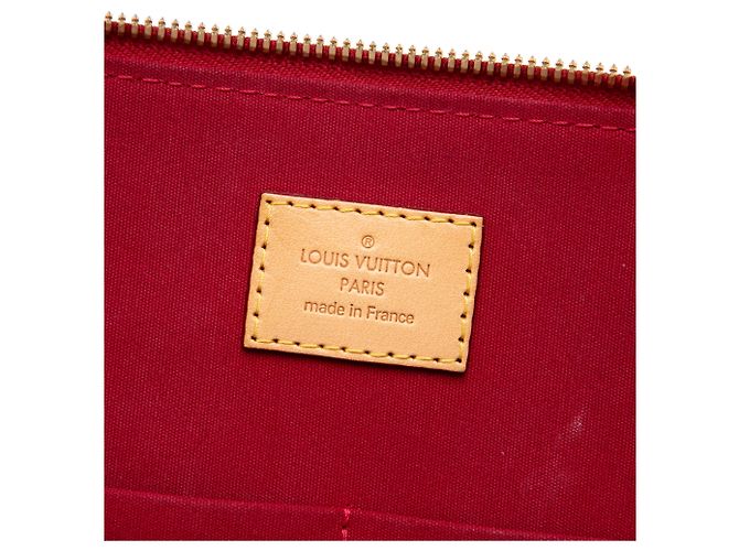 Louis Vuitton Red Monogram Vernis Alma PM Rosso - vista 5