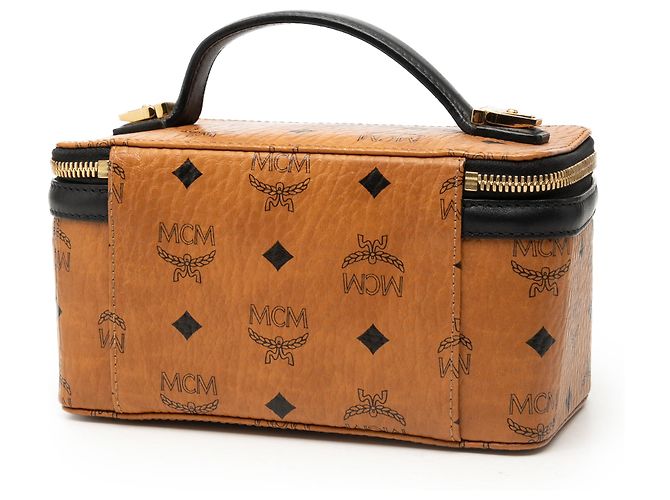 Necessaire MCM Brown Visetos Coated Canvas Rockstar Marrone - vista 2