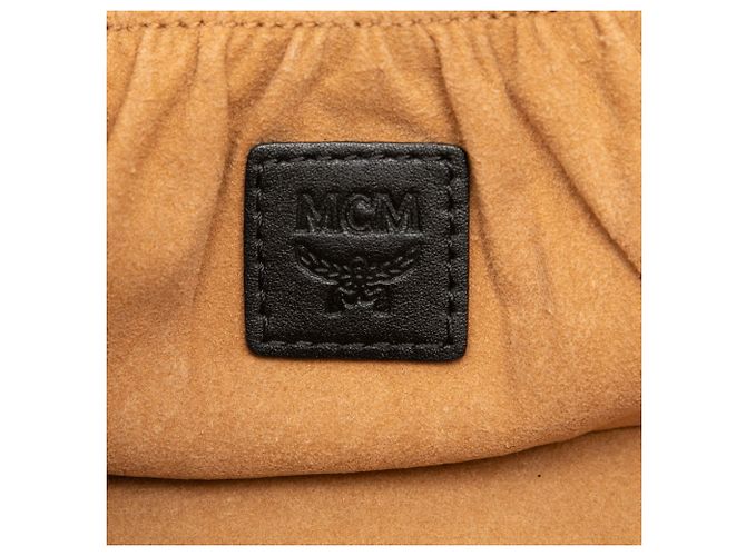 Necessaire MCM Brown Visetos Coated Canvas Rockstar Marrone - vista 5