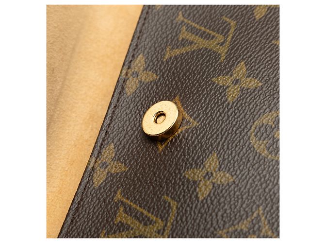 Louis Vuitton Brown Monogram Pochette Florentine Marrone - vista 7