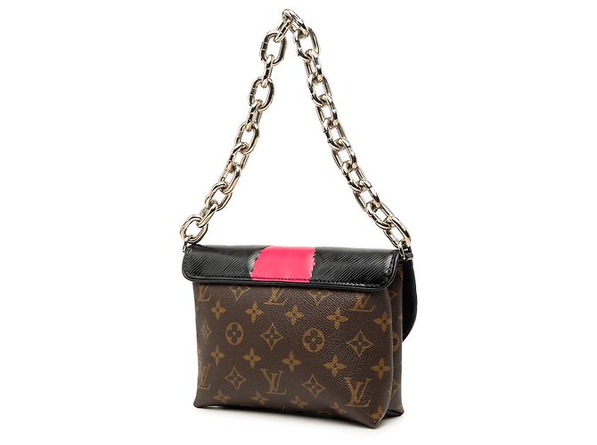 Pochette Louis Vuitton Brown Monogram ed Epi con stampe maschere Kabuki - vista 2