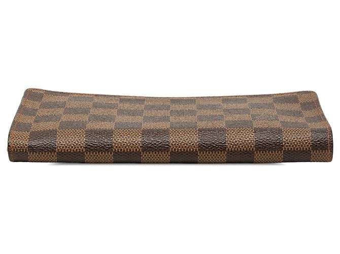 Portafoglio Louis Vuitton Brown Damier Ebene Zippy Long Wallet Marrone - vista 3