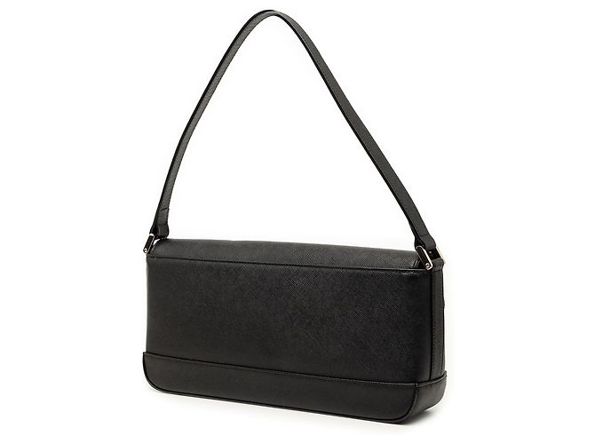 Borsa a tracolla con patta Burberry in pelle nera Nero - vista 2