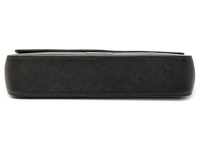 Borsa a tracolla con patta Burberry in pelle nera Nero - vista 3