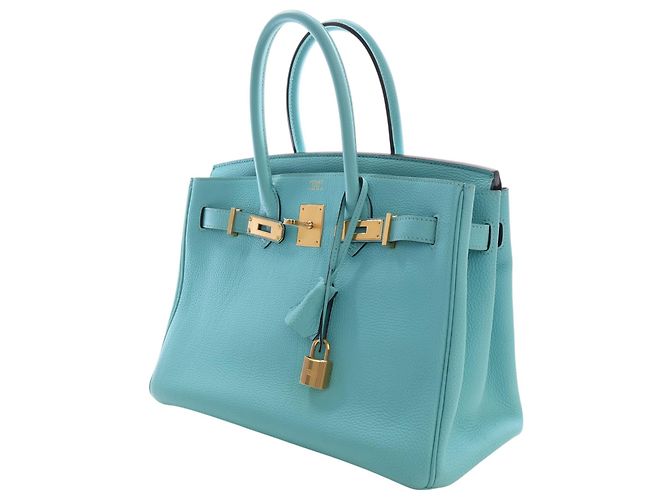 Hermès Blue Togo Birkin Retourne 30 Turchese - vista 10