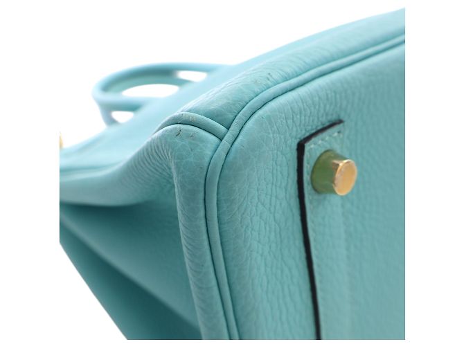 Hermès Blue Togo Birkin Retourne 30 Turchese - vista 13