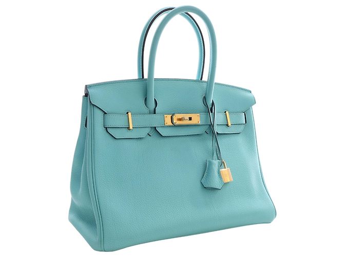 Hermès Blue Togo Birkin Retourne 30 Turchese - vista 6