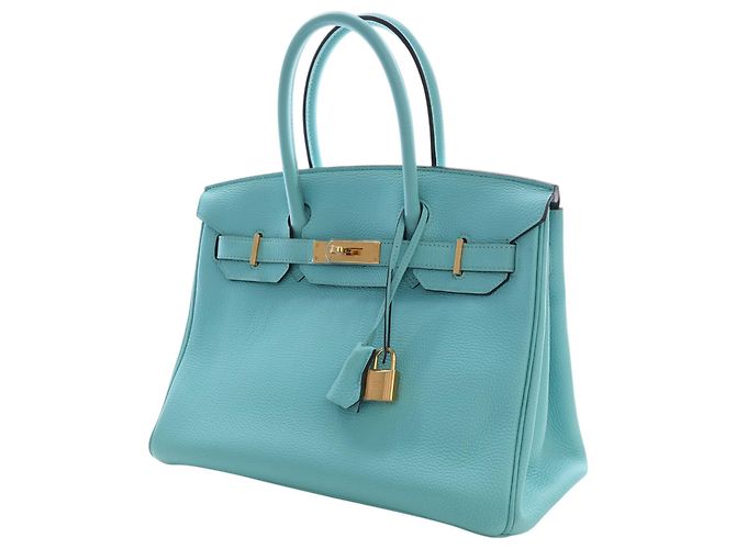 Hermès Blue Togo Birkin Retourne 30 Turchese - vista 7