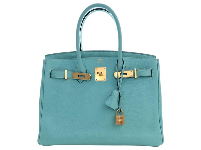 Hermès Blue Togo Birkin Retourne 30 Turchese - vista 8
