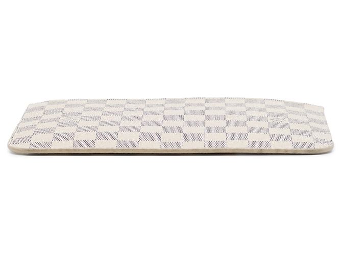 Pouch Louis Vuitton White Damier Azur Neverfull MM Bianco - vista 3