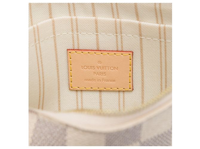 Pouch Louis Vuitton White Damier Azur Neverfull MM Bianco - vista 5