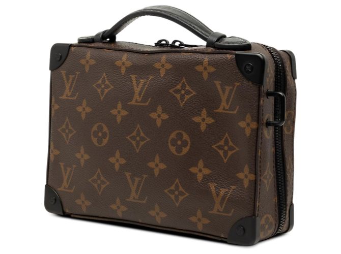 Louis Vuitton Brown Monogram Macassar Handle Soft Trunk Marrone - vista 2