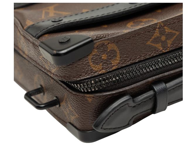 Louis Vuitton Brown Monogram Macassar Handle Soft Trunk Marrone - vista 7