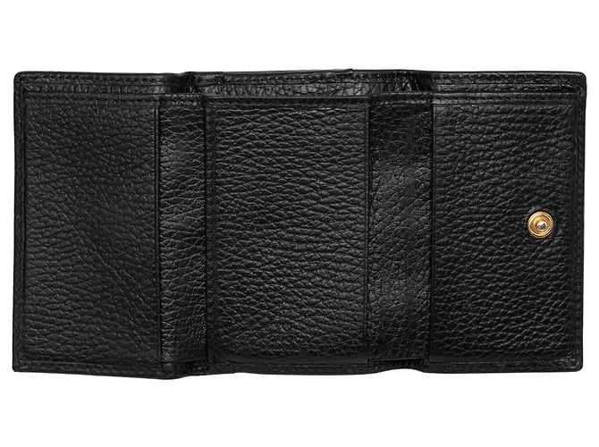 Cartera compacta trifold Gucci GG Marmont negra Negro - vista 6