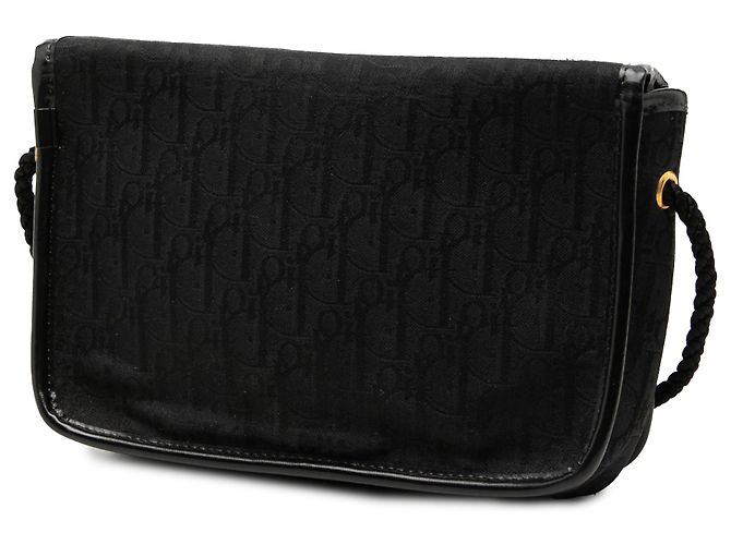 Borsa a tracolla con patta Diorissimo Trotter Canvas nera Dior Nero - vista 2
