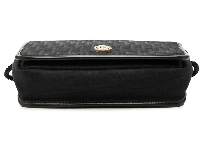 Borsa a tracolla con patta Diorissimo Trotter Canvas nera Dior Nero - vista 3