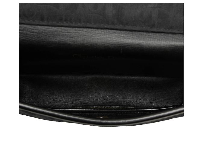 Borsa a tracolla con patta Diorissimo Trotter Canvas nera Dior Nero - vista 4
