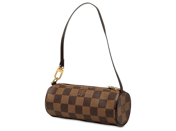 Louis Vuitton Brown Damier Ebene Papillon Pochette Marrone - vista 2