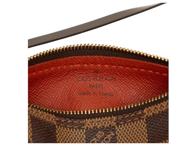 Louis Vuitton Brown Damier Ebene Papillon Pochette Marrone - vista 5