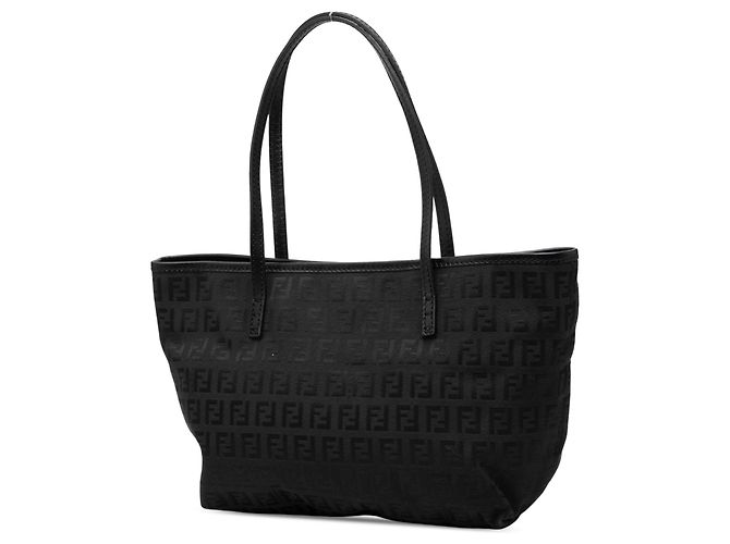 Fendi Tote aus schwarzem Zucchino-Canvas - Ansicht 2
