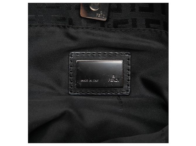 Fendi Tote aus schwarzem Zucchino-Canvas - Ansicht 5