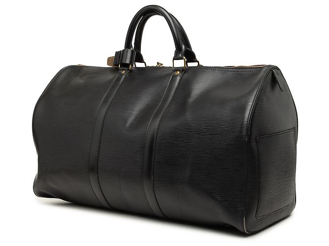 Louis Vuitton Black Epi Keepall 50 Nero - vista 2