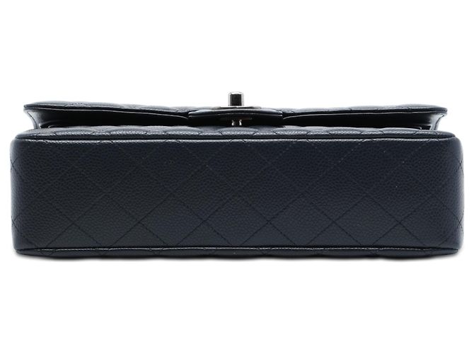 Chanel Purple Medium Classic Caviar Double Flap Porpora - vista 3