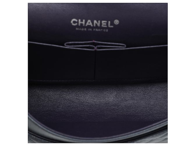 Chanel Purple Medium Classic Caviar Double Flap Porpora - vista 4