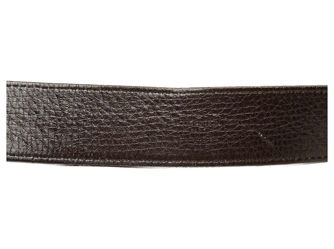 Cinturón reversible Initiales Louis Vuitton en piel de becerro marrón Castaño Marrón oscuro - vista 5