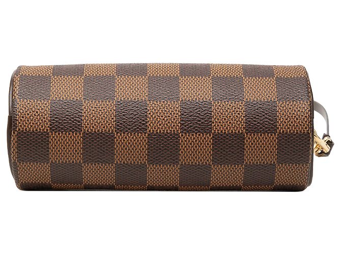 Louis Vuitton Brown Damier Ebene Papillon Pochette Marrone - vista 3