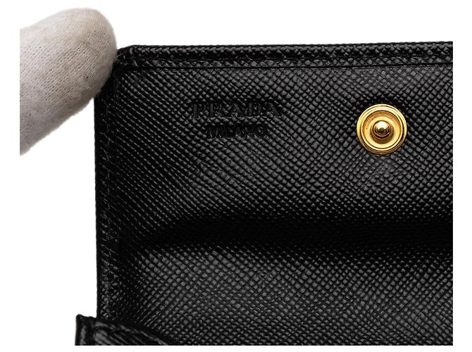 Tarjetero Prada Black Saffiano Negro - vista 6
