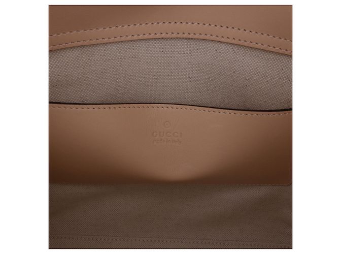 Borsa Gucci Diana Medium in pelle di vitello beige con bambù - vista 5