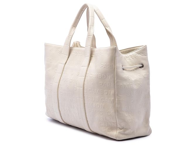 Tote Chanel 31 Rue Cambon in pelle di agnello goffrata marrone - vista 2