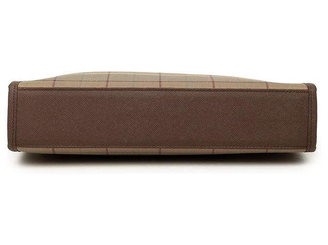 Clutch Burberry Brown Vintage Check Canvas Marrone Marrone chiaro - vista 3