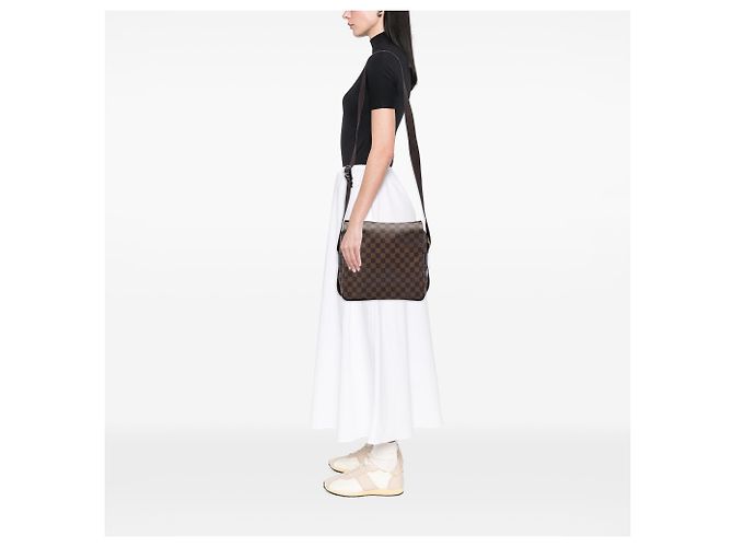 Louis Vuitton Brown Damier Ebene Naviglio Marrone - vista 5