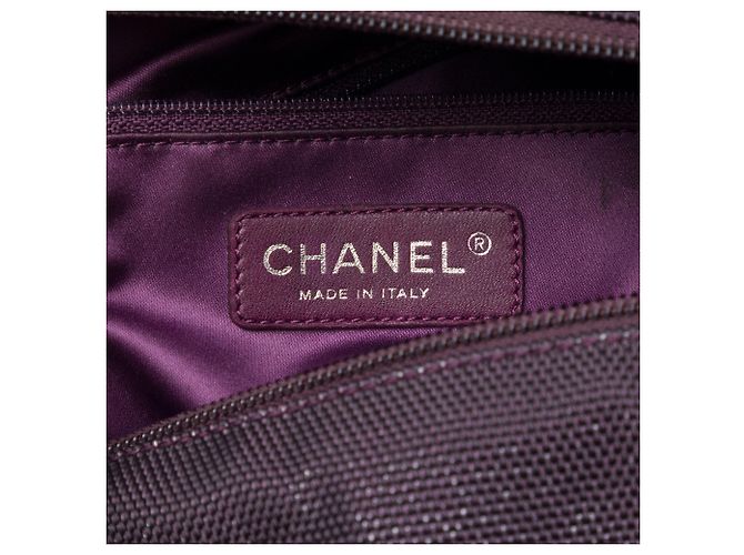 Chanel Paris Biarritz Tote aus gestepptem Canvas in Rot Large - Ansicht 5