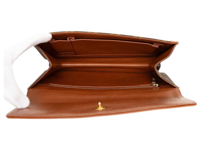 Louis Vuitton Brown Monogram Pochette Dame PM Marrone - vista 4