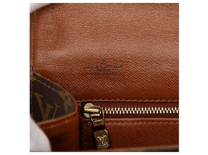 Louis Vuitton Brown Monogram Pochette Dame PM Marrone - vista 5