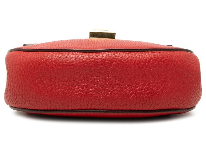 Chloé Borsa a Tracolla Drew Piccola in Pelle Rossa Rosso - vista 3