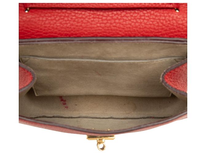 Chloé Borsa a Tracolla Drew Piccola in Pelle Rossa Rosso - vista 4