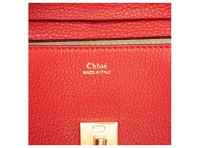 Chloé Borsa a Tracolla Drew Piccola in Pelle Rossa Rosso - vista 5