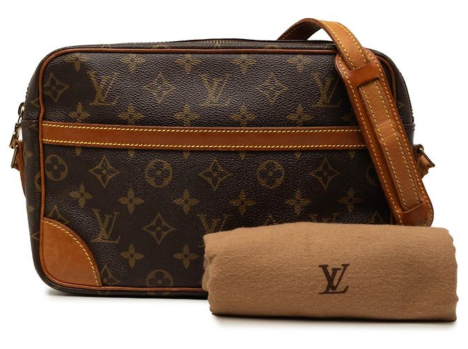 Louis Vuitton Brown Monogram Trocadero 27 Marrone - vista 8