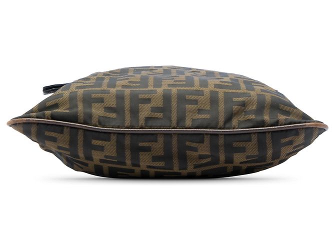 Borsa a tracolla Fendi Brown Zucca Canvas Marrone - vista 3