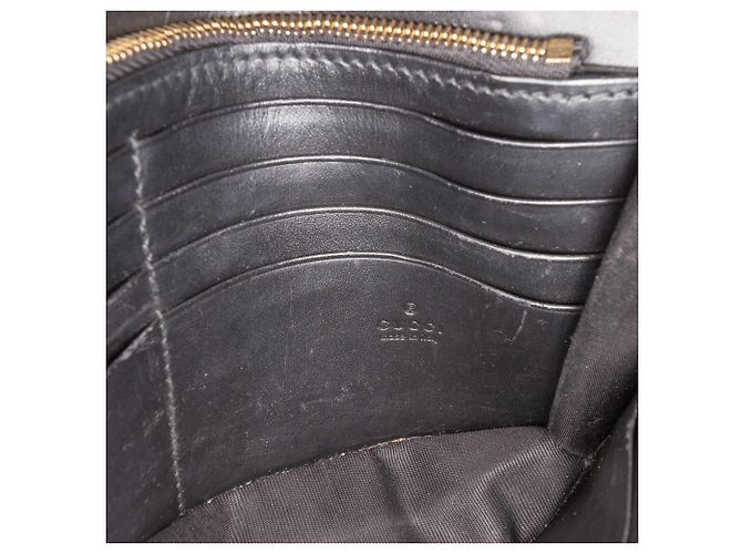 Portafoglio con catena Gucci Black Guccissima Interlocking G Nero - vista 5