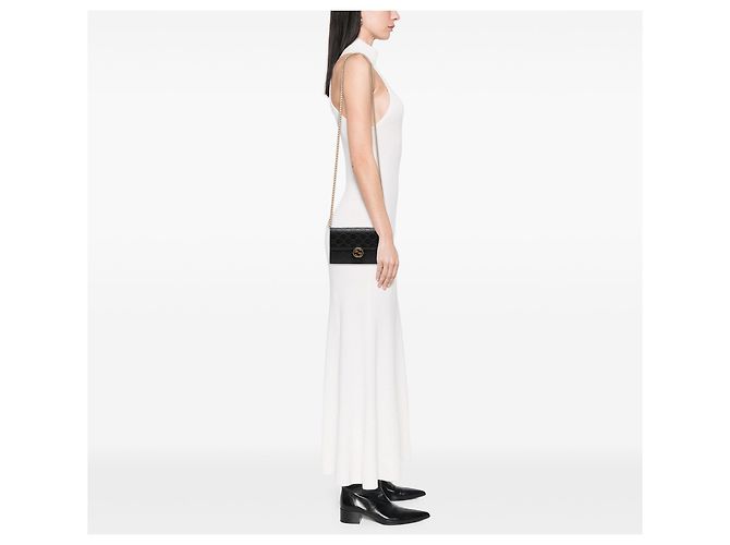 Portafoglio con catena Gucci Black Guccissima Interlocking G Nero - vista 6