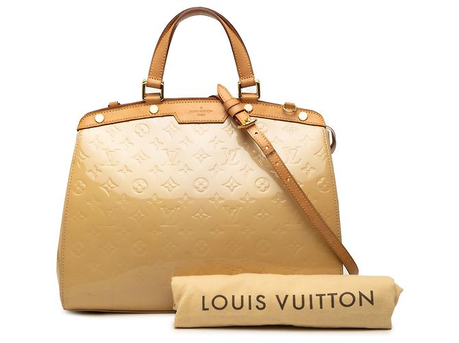 Louis Vuitton Beige Monogram Vernis Brea GM - vista 7