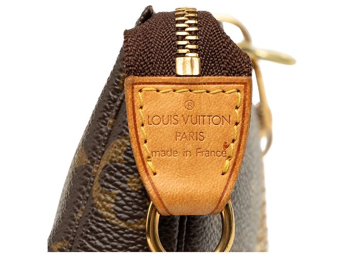 Louis Vuitton Brown Monogram Mini Pochette Accessoires Marrone - vista 5